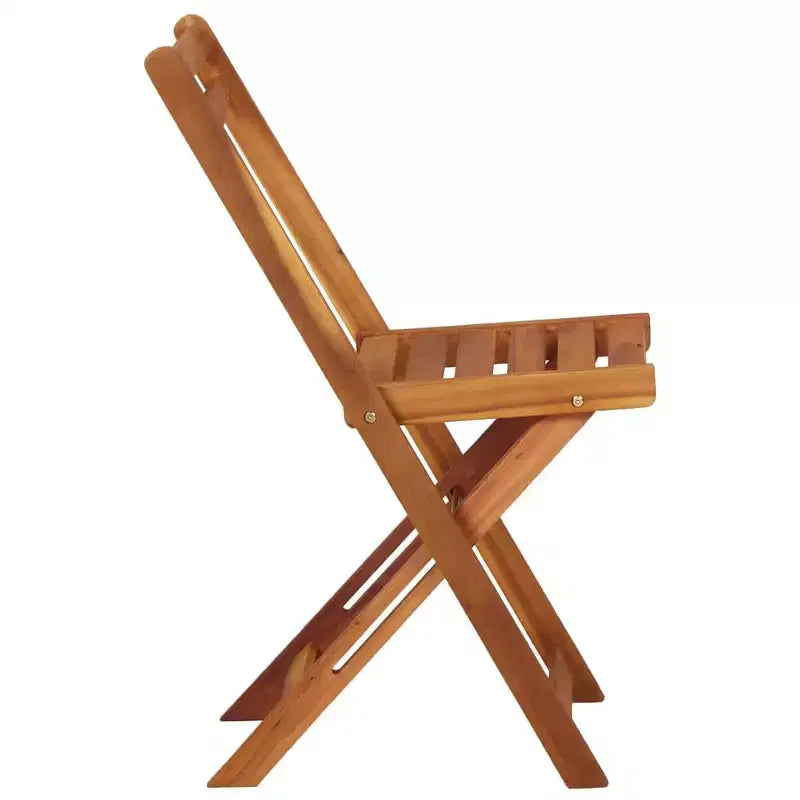 vidaXL Table jardinière de jardin avec 2 chaises de bistrot en bois d'acacia massif
