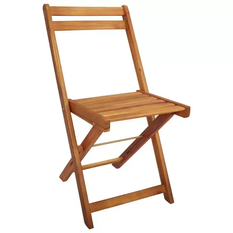 vidaXL Table jardinière de jardin avec 2 chaises de bistrot en bois d'acacia massif