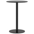 vidaXL Patio Table Round Black 19.7x28.3 Steel
