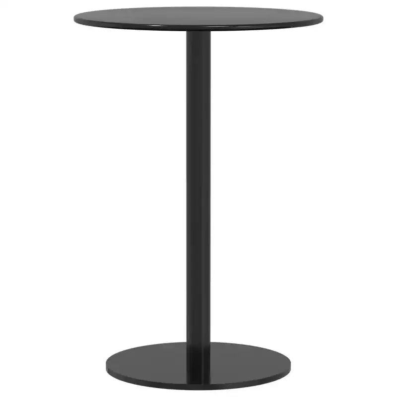 vidaXL Patio Table Round Black 19.7x28.3 Steel
