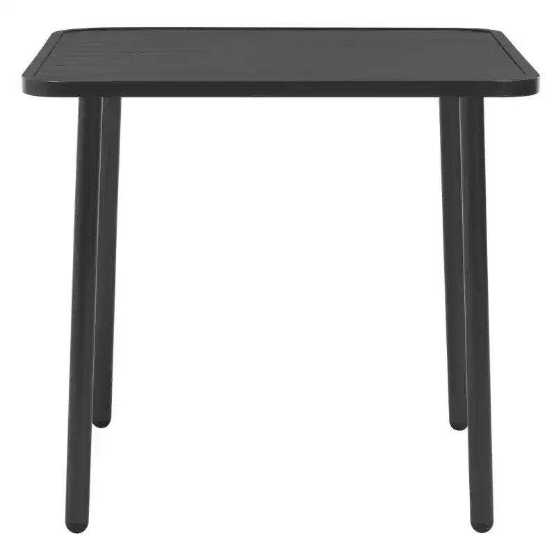 vidaXL Table de patio Table à manger d'extérieur Meubles de jardin pour terrasse Porche Acier