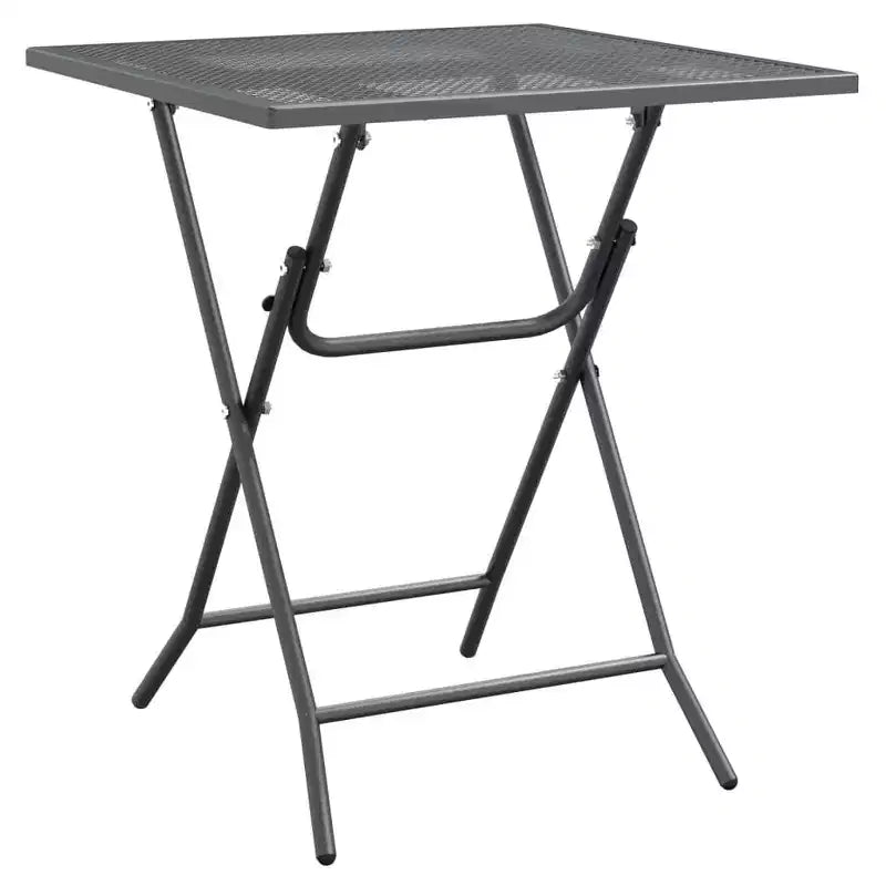 vidaXL Patio Table Expanded Metal Mesh - 23.6 x 23.6 x 28.3