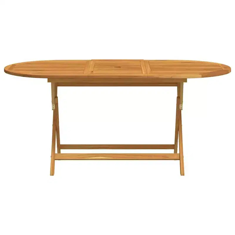 vidaXL Table de jardin Bois Marron Bois d'eucalyptus massif Moyen Pliable - 63 x 33,5 x 29,5 Marron