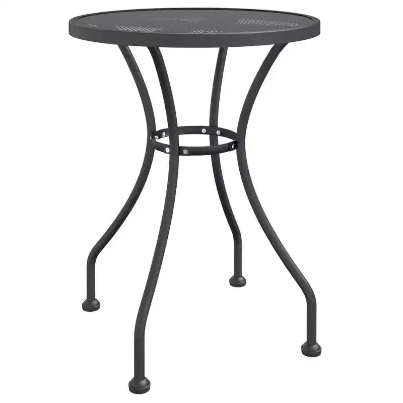 vidaXL Patio Table Expanded Metal Mesh Anthracite  23.6x28.3/ 31.5x28.3