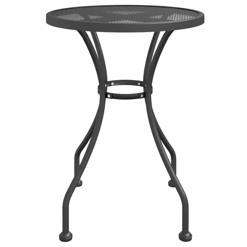 vidaXL Table de jardin en métal déployé anthracite 60x72 cm/ 80x72 cm