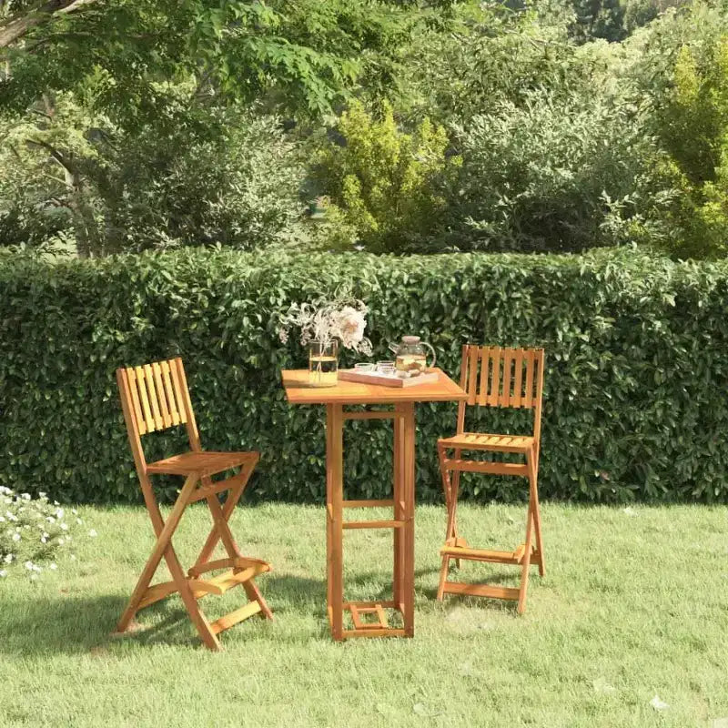 vidaXL Table de bistrot 75x75x110 cm Bois d'acacia massif
