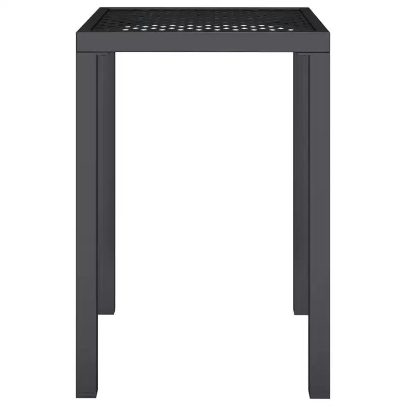 vidaXL Table de patio Mobilier de jardin Table à dîner pour jardin Acier anthracite