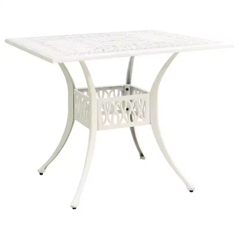 vidaXL Table de salle à manger d'extérieur Table de patio Mobilier de jardin Porche Aluminium moulé sous pression - Noir