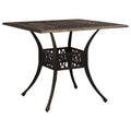 vidaXL Outdoor Dining Table Patio Table Garden Porch Furniture Cast Aluminum - Black
