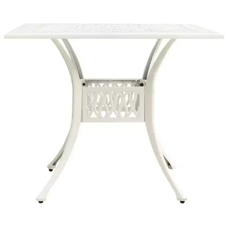 vidaXL Table de salle à manger d'extérieur Table de patio Mobilier de jardin Porche Aluminium moulé sous pression - Noir