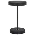 vidaXL Table de bistro Table d'appoint d'extérieur Meuble de jardin en rotin PE