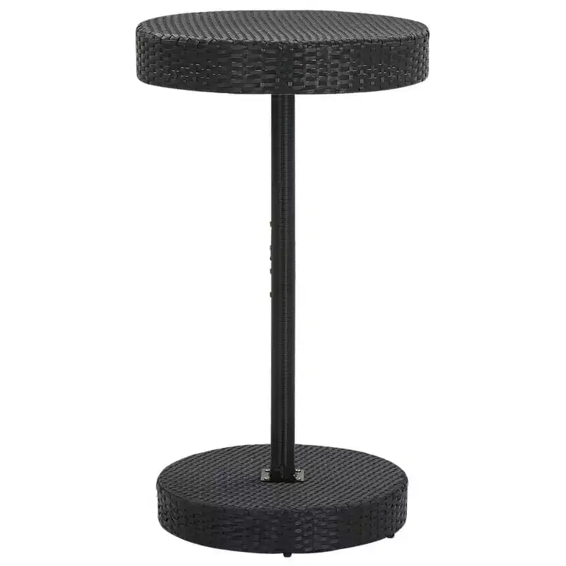 vidaXL Table de bistro Table d'appoint d'extérieur Meuble de jardin en rotin PE