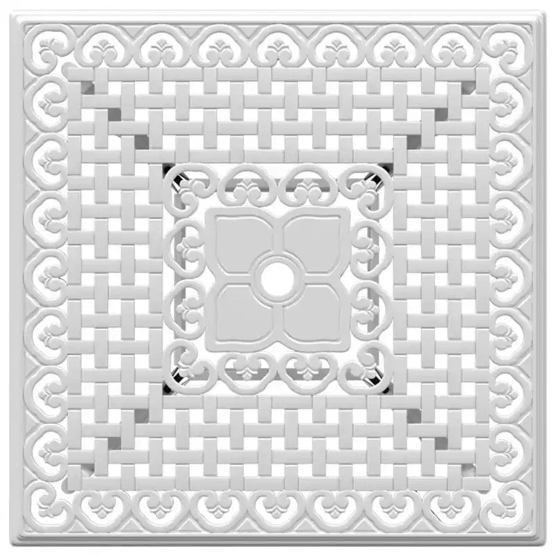 vidaXL Table de jardin en aluminium moulé blanc 80 x 80 cm Durable