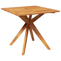 vidaXL Garden Table Natural Wood Solid Acacia Wood Medium - 33.5 x 33.5 x 29.5 Square