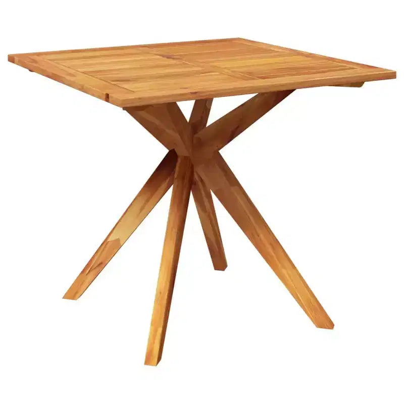 vidaXL Garden Table Natural Wood Solid Acacia Wood Medium - 33.5 x 33.5 x 29.5 Square
