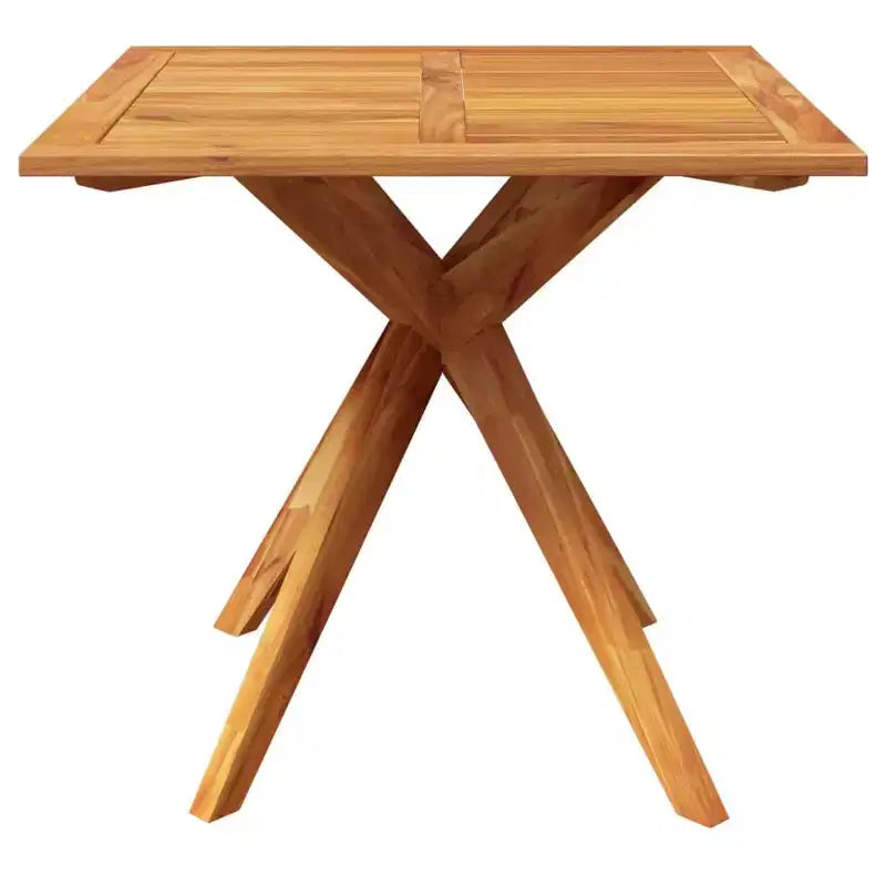 vidaXL Table de Jardin en Bois Naturel Massif d'Acacia Moyenne - 85 x 85 x 75 cm Carrée