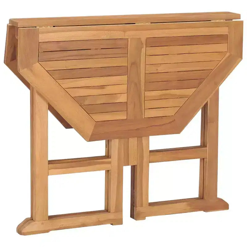 vidaXL Table de jardin pliante en bois de teck massif