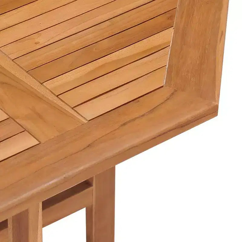 vidaXL Table de jardin pliante en bois de teck massif