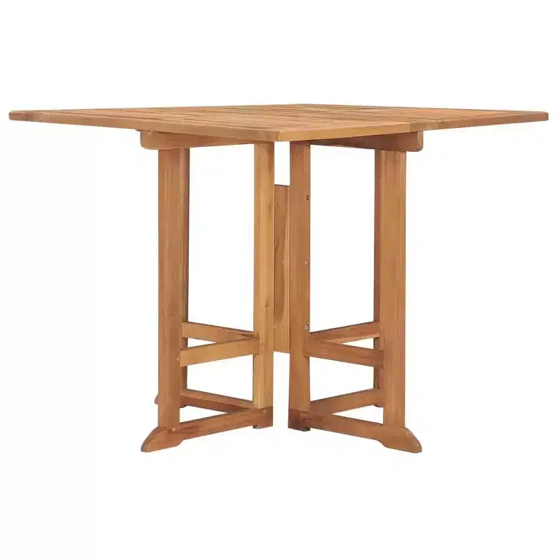 vidaXL Table de jardin pliante en bois de teck massif
