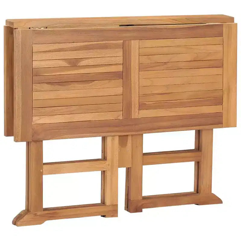 vidaXL Table de jardin pliante en bois de teck massif