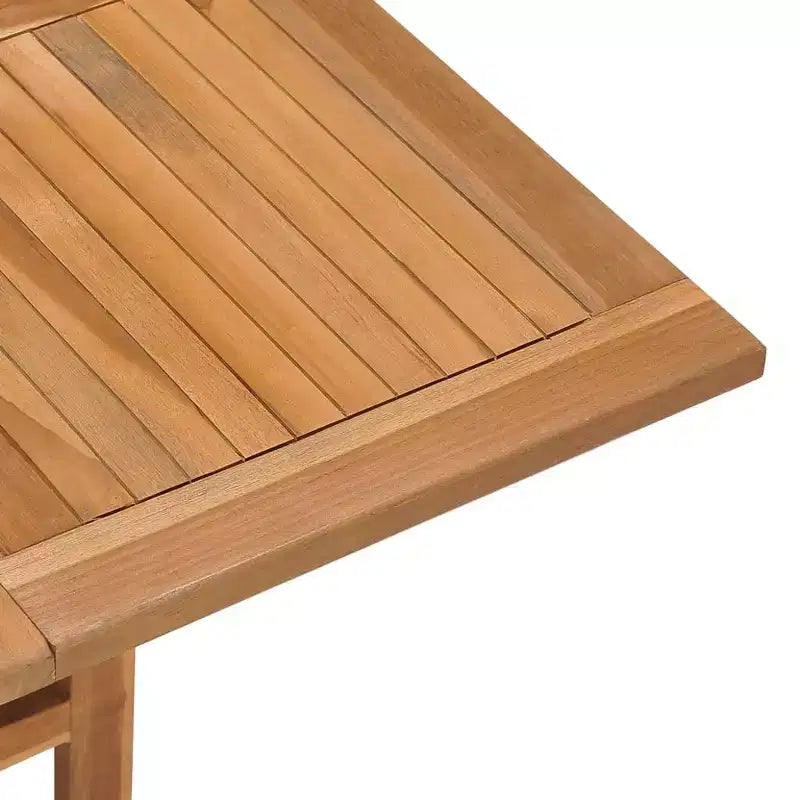 vidaXL Table de jardin pliante en bois de teck massif