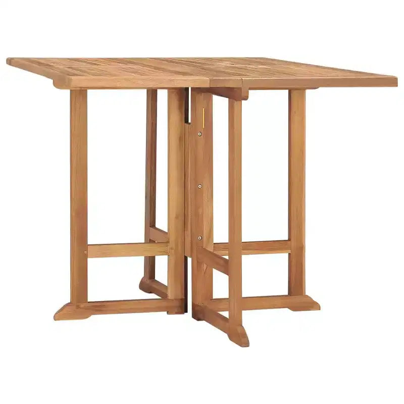 vidaXL Table de jardin pliante en bois de teck massif