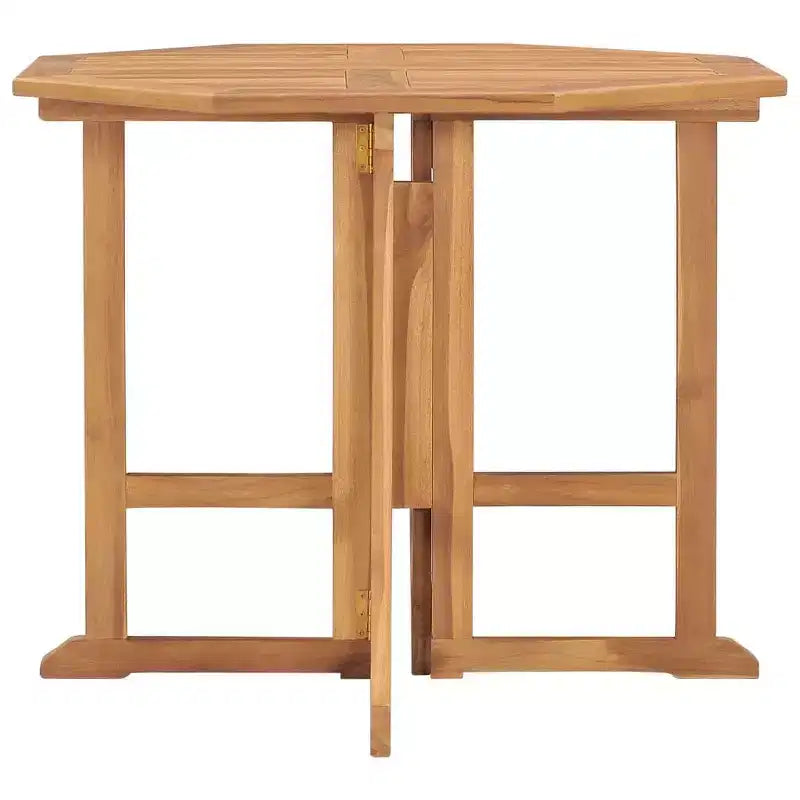 vidaXL Table de jardin pliante en bois de teck massif