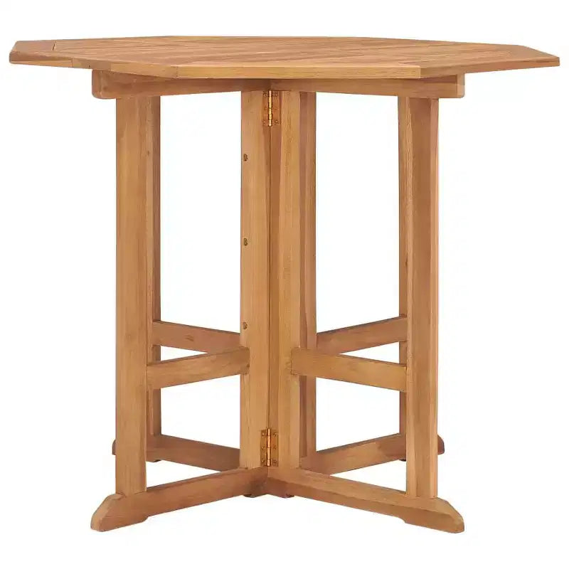 vidaXL Table de jardin pliante en bois de teck massif