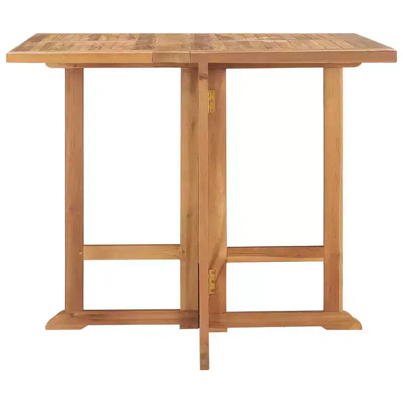 vidaXL Folding Garden Dining Table in Solid Teak Wood