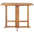 vidaXL Folding Garden Dining Table in Solid Teak Wood