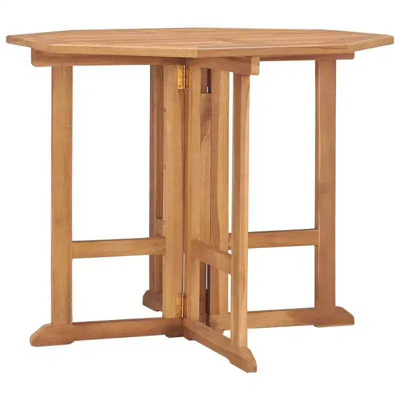 vidaXL Table de jardin pliante en bois de teck massif