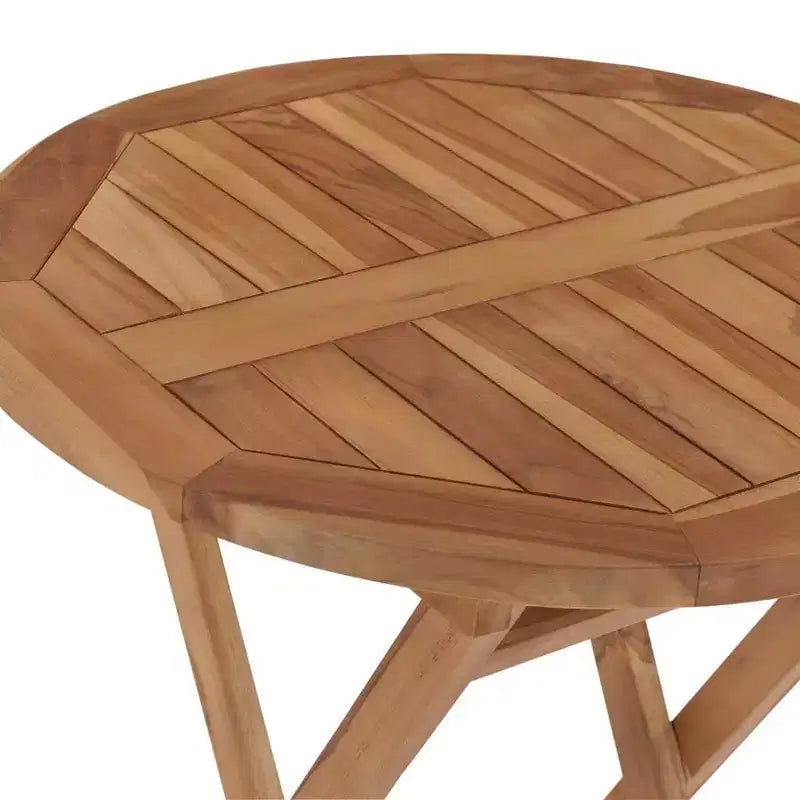 vidaXL Table de jardin Teck Bois de teck massif