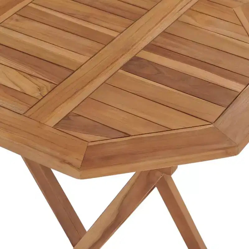 vidaXL Table de jardin Teck Bois de teck massif
