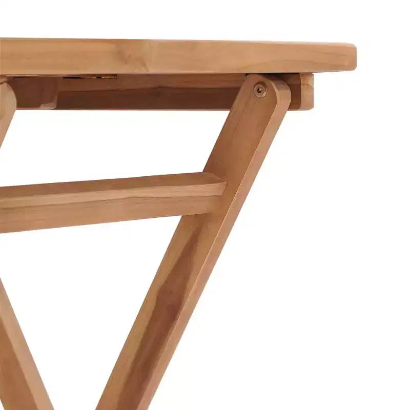 vidaXL Table de jardin Teck Bois de teck massif