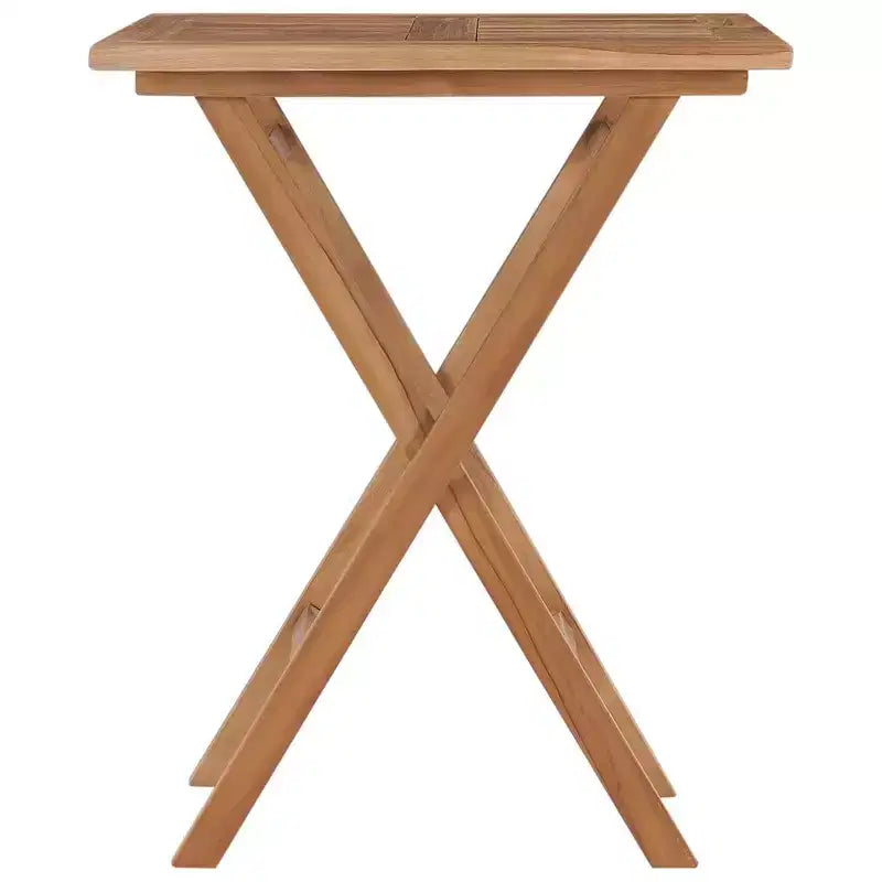 vidaXL Table de jardin Teck Bois de teck massif