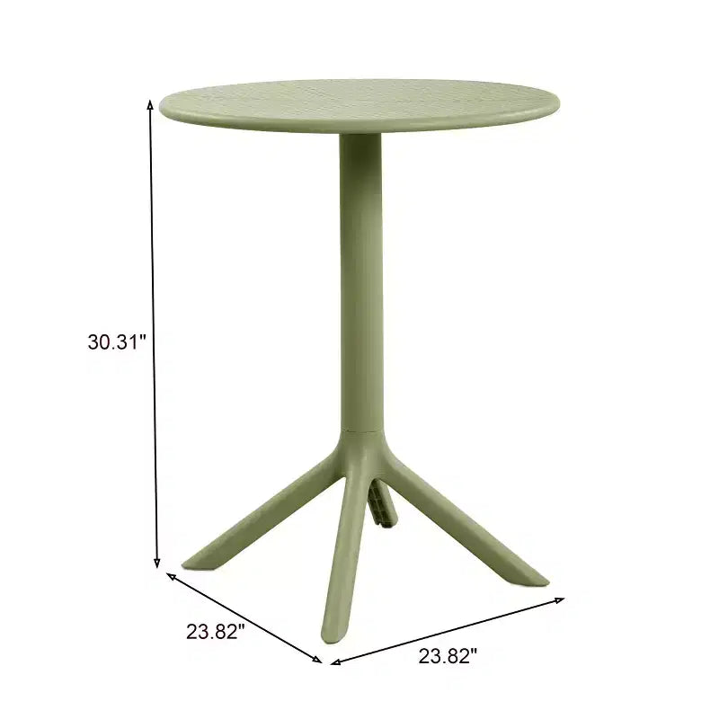 Table de bistrot d'extérieur en plastique résistant aux intempéries Christopher Knight Home Gerald