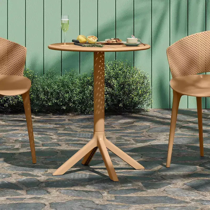 Table de bistrot d'extérieur en plastique résistant aux intempéries Christopher Knight Home Gerald