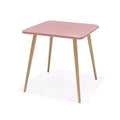 Urban Elements Recycled Resin and Teak Finish Legs Patio Bistro Table Pink