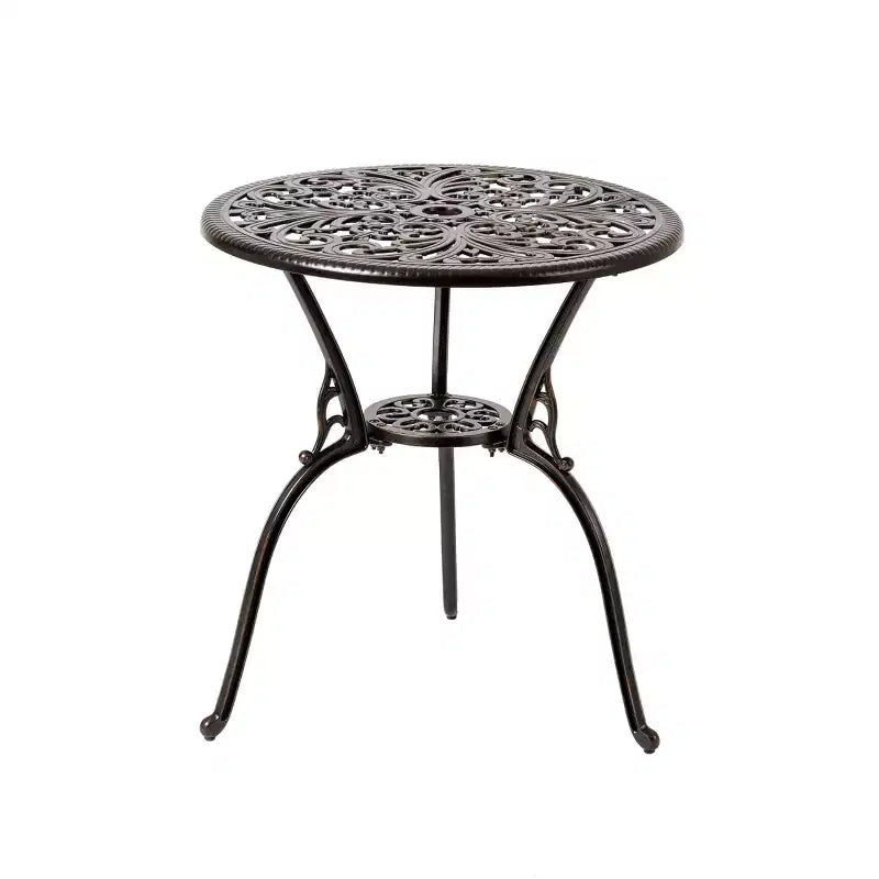 Christopher Knight Home Kanyarat Table de bistrot de patio en aluminium de style transitionnel