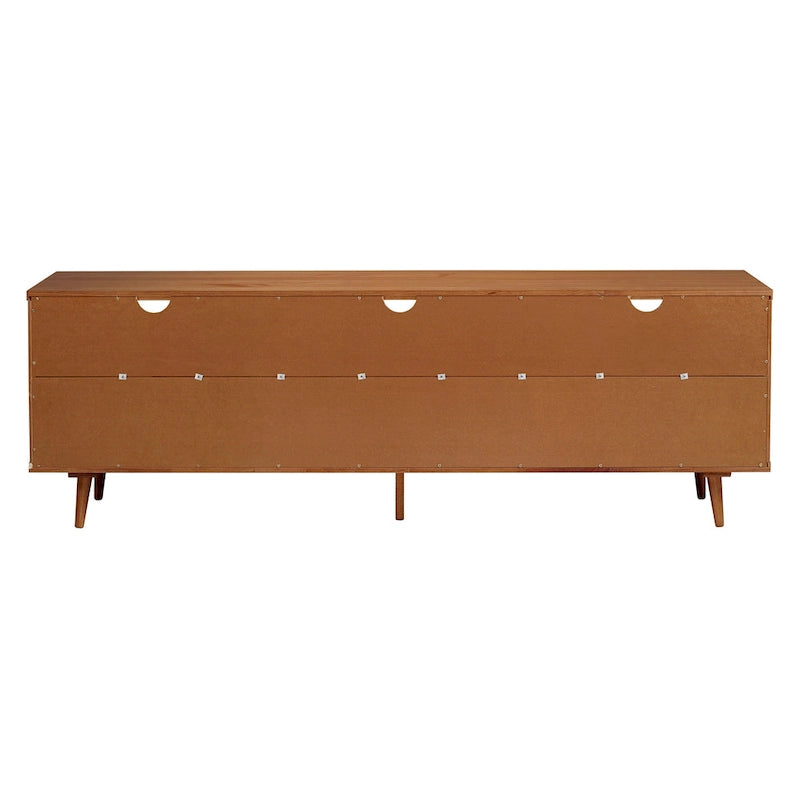Meuble TV en bois massif Middlebrook Alby 70 po de style Mid-Century