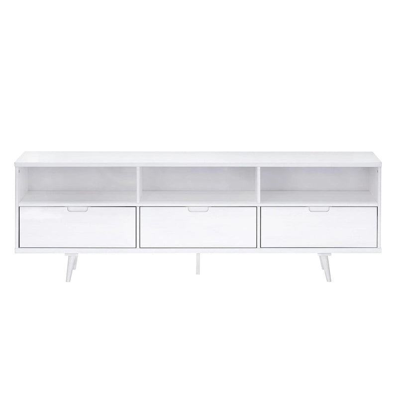 Meuble TV en bois massif Middlebrook Alby 70 po de style Mid-Century