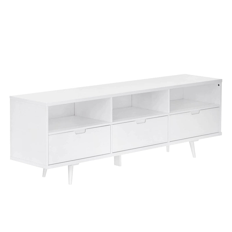 Meuble TV en bois massif Middlebrook Alby 70 po de style Mid-Century