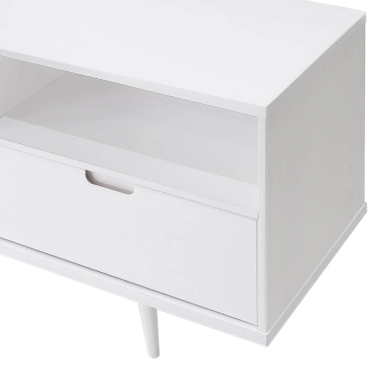 Meuble TV en bois massif Middlebrook Alby 70 po de style Mid-Century