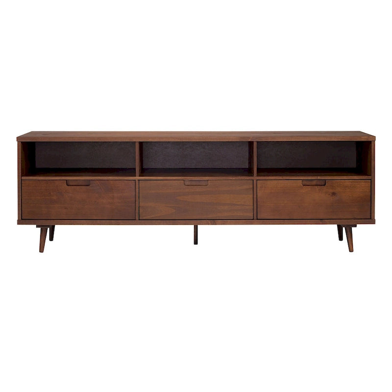 Meuble TV en bois massif Middlebrook Alby 70 po de style Mid-Century
