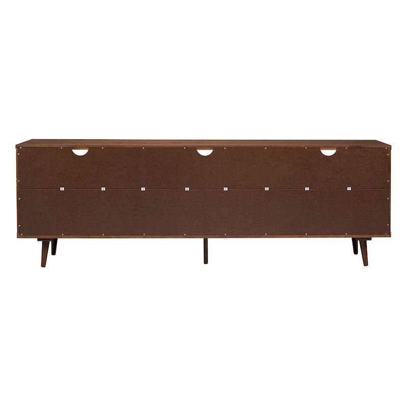 Meuble TV en bois massif Middlebrook Alby 70 po de style Mid-Century