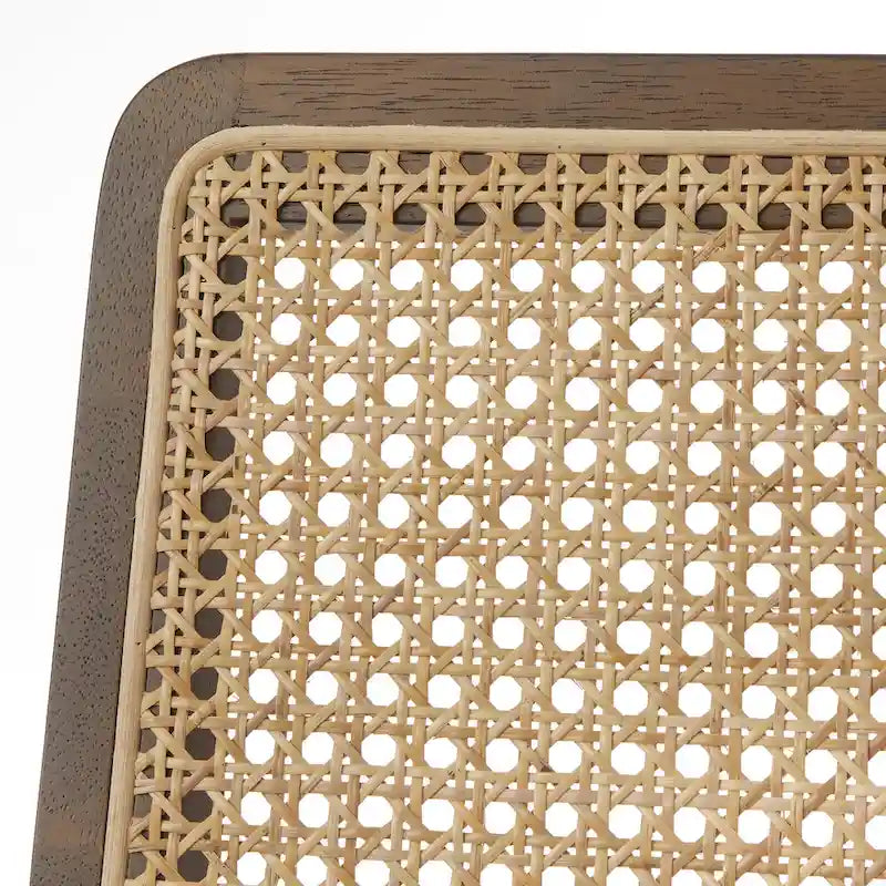 Chaises de salle à manger en bois massif et rotin Newington de Simple Living (lot de 2)