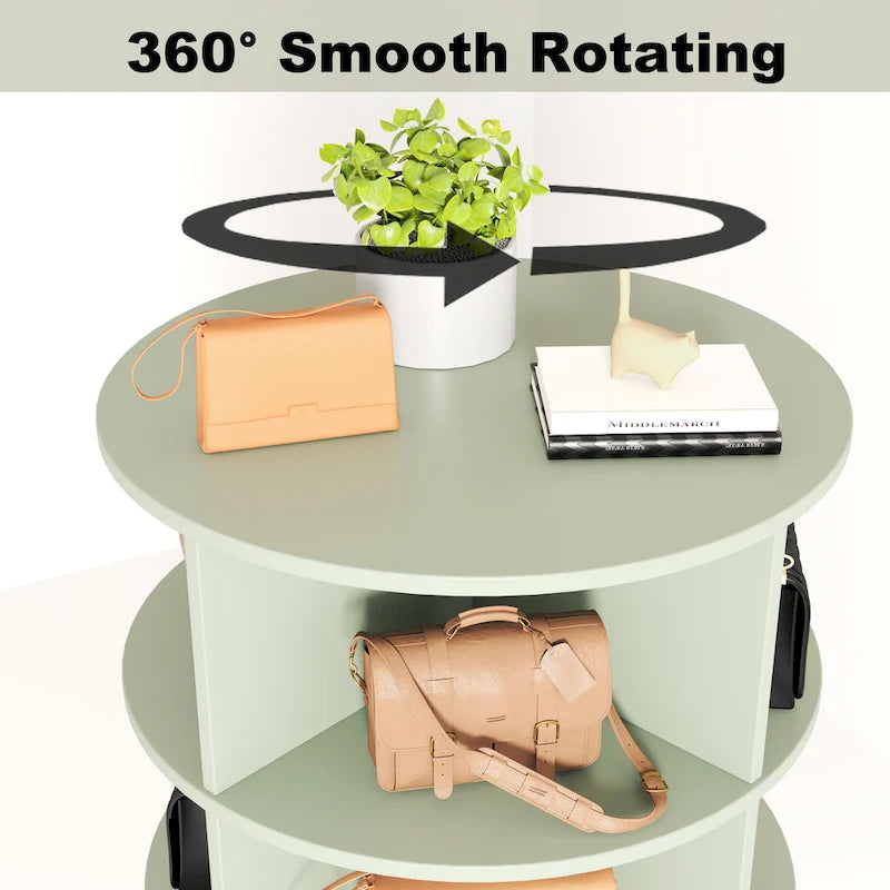 Armoire à chaussures rotative à 360° - 7 niveaux
