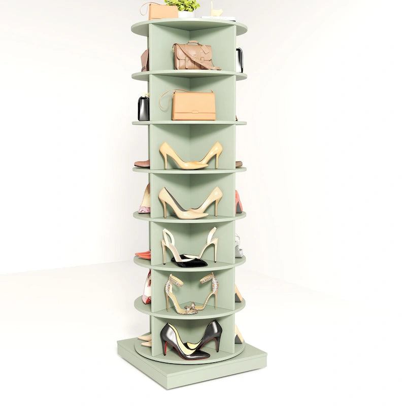 Armoire à chaussures rotative à 360° - 7 niveaux