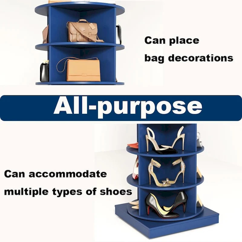 Armoire à chaussures rotative à 360° - 7 niveaux