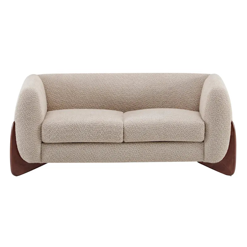 Causeuse en bouclé rembourrée Alma de Christopher Knight Home